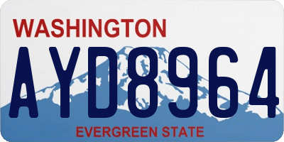WA license plate AYD8964