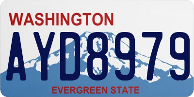 WA license plate AYD8979