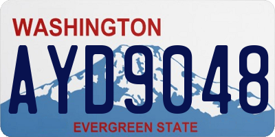 WA license plate AYD9048