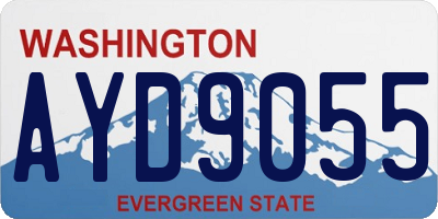WA license plate AYD9055
