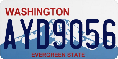 WA license plate AYD9056