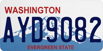 WA license plate AYD9082