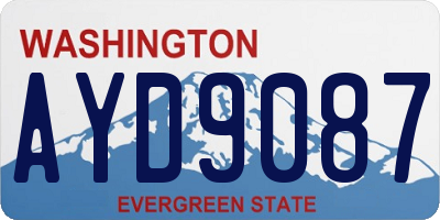 WA license plate AYD9087