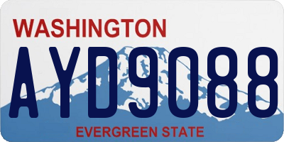 WA license plate AYD9088