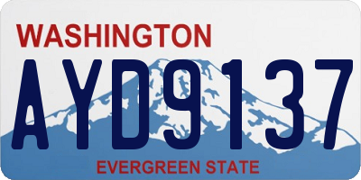 WA license plate AYD9137
