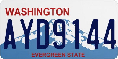 WA license plate AYD9144
