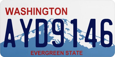WA license plate AYD9146