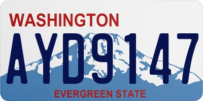 WA license plate AYD9147
