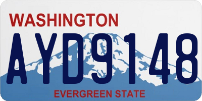 WA license plate AYD9148