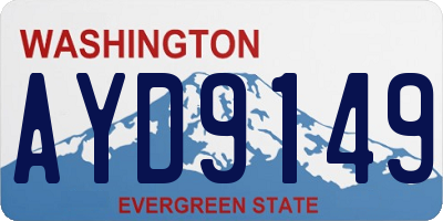 WA license plate AYD9149