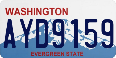 WA license plate AYD9159