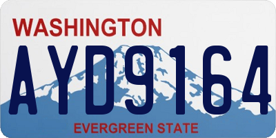 WA license plate AYD9164