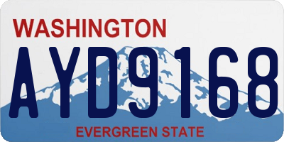 WA license plate AYD9168