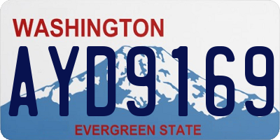 WA license plate AYD9169