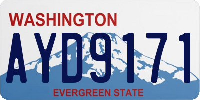 WA license plate AYD9171
