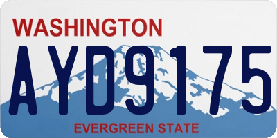 WA license plate AYD9175