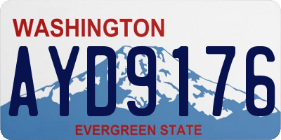 WA license plate AYD9176