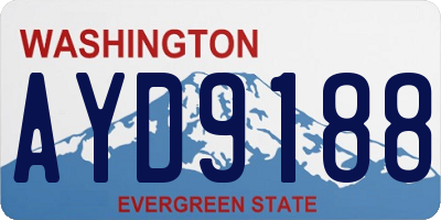 WA license plate AYD9188