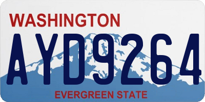WA license plate AYD9264