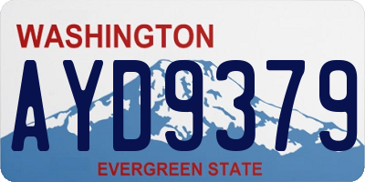 WA license plate AYD9379
