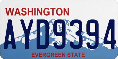 WA license plate AYD9394