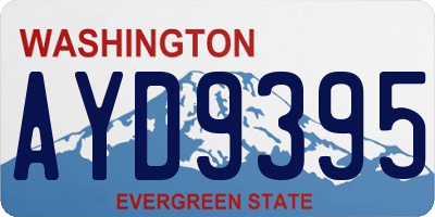 WA license plate AYD9395