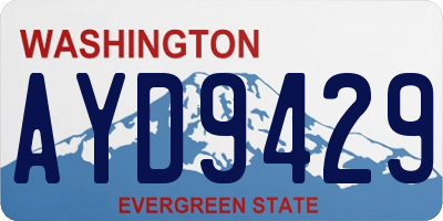 WA license plate AYD9429