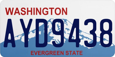 WA license plate AYD9438