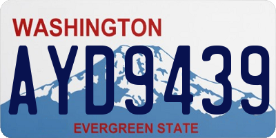 WA license plate AYD9439