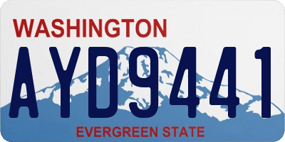 WA license plate AYD9441