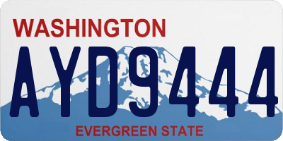 WA license plate AYD9444
