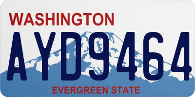 WA license plate AYD9464