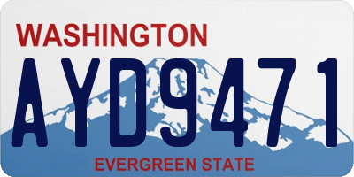 WA license plate AYD9471