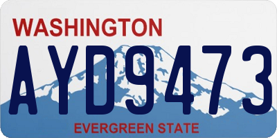 WA license plate AYD9473