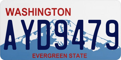 WA license plate AYD9479
