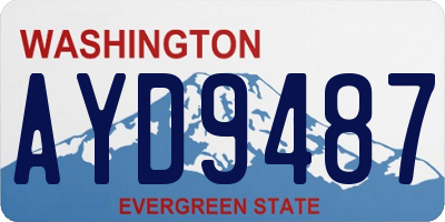 WA license plate AYD9487