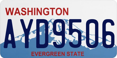 WA license plate AYD9506