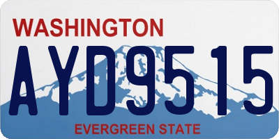 WA license plate AYD9515