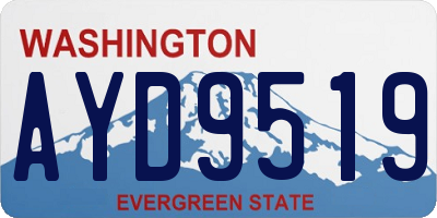 WA license plate AYD9519