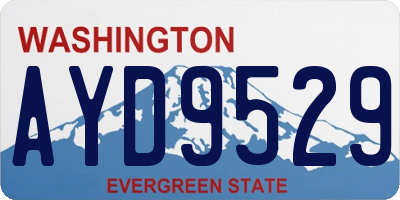 WA license plate AYD9529