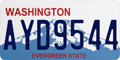 WA license plate AYD9544