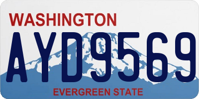 WA license plate AYD9569
