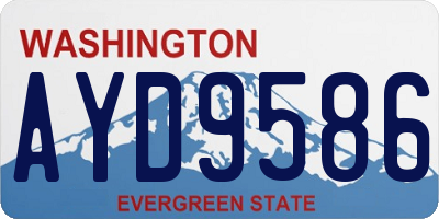 WA license plate AYD9586
