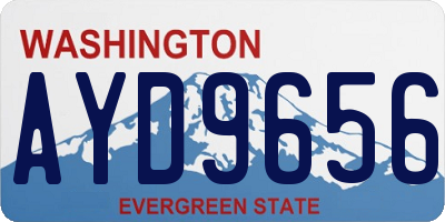 WA license plate AYD9656