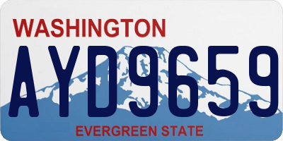 WA license plate AYD9659