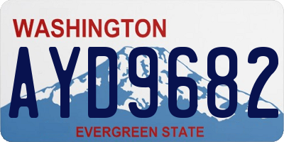 WA license plate AYD9682