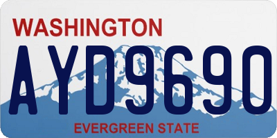WA license plate AYD9690
