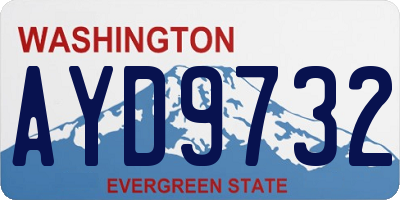 WA license plate AYD9732