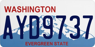 WA license plate AYD9737