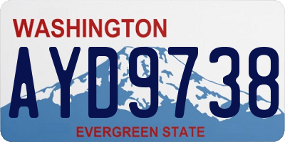 WA license plate AYD9738